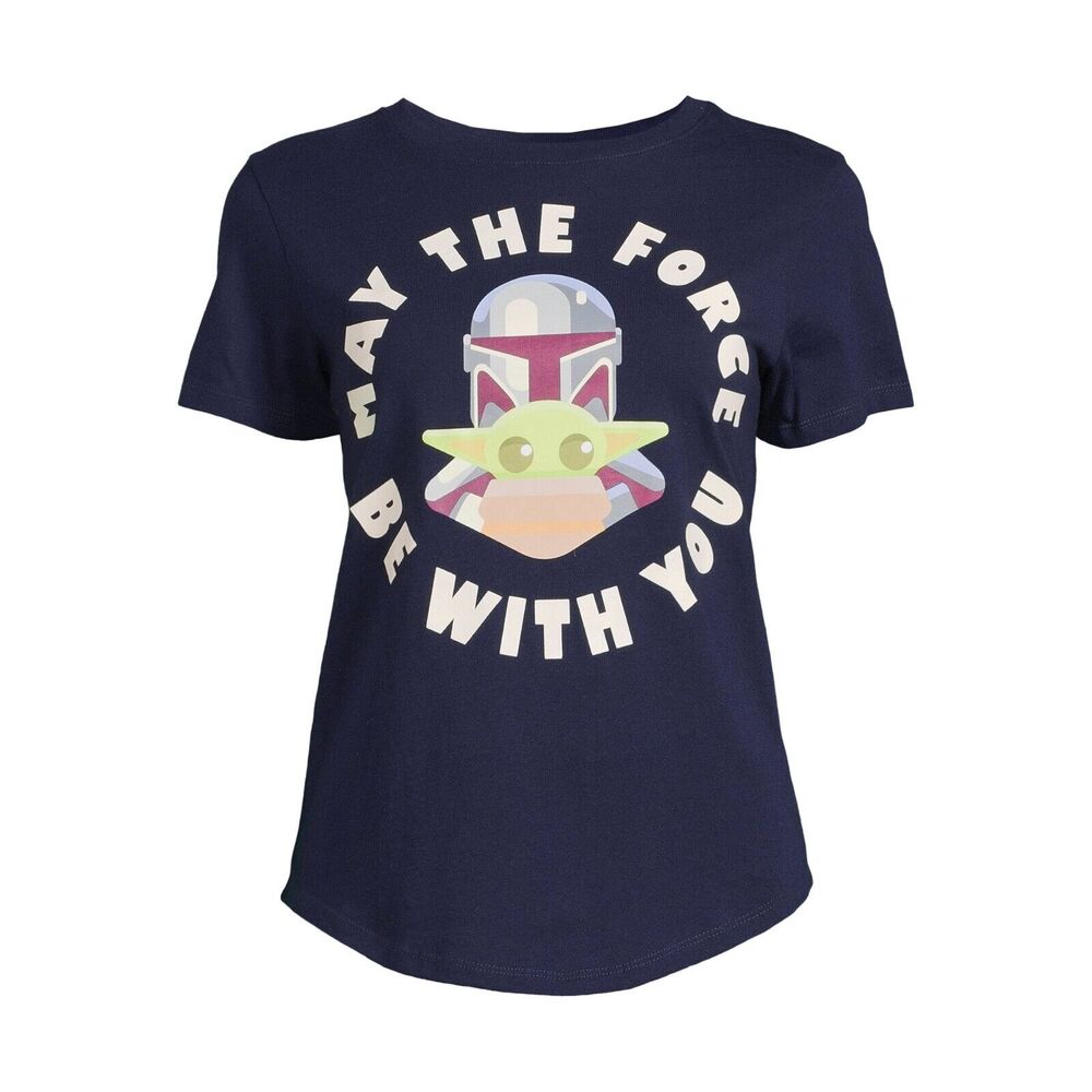 Women's Star Wars The Mandalorian Grogu Blue T-Shirt Size Small 3-5‎ Brand NEW